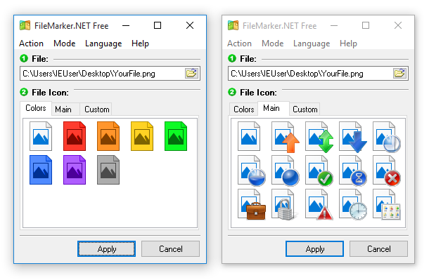 FileMarker.NET's main window