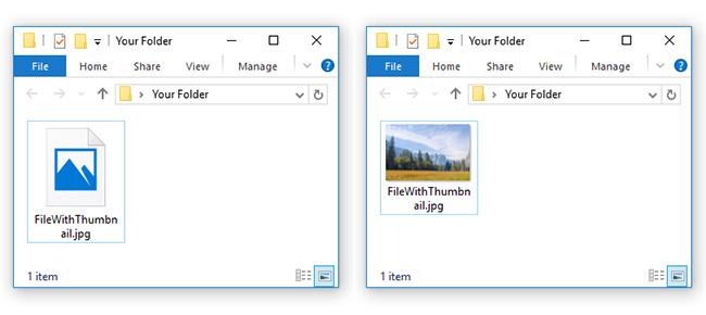 windows 10 file details smaller icons in file explorer